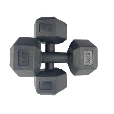 China Universal Hot Sale Home Gym Fitness Adjustable Hex Environmental Coated Dumbbell Set 10kg 20kg 40kg for sale