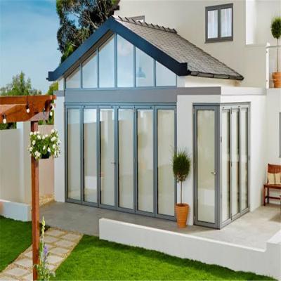 China Modern hot sale frame glass swing door aluminum doors and windows for aluminum profile folding open style aluminum folding door for sale