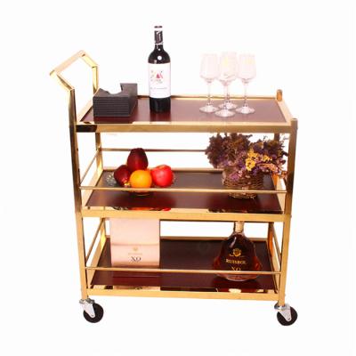 China Hotel/Family/Restaurant Etc Outdoor Retail Serving Cart Beverage and Fast Food Carts Mini Serving Cart Cart for sale