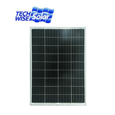 China Techwise Guaranteed Quality Unique 100W All Home System Black Solar Panels 100 Watt 157*103mm for sale