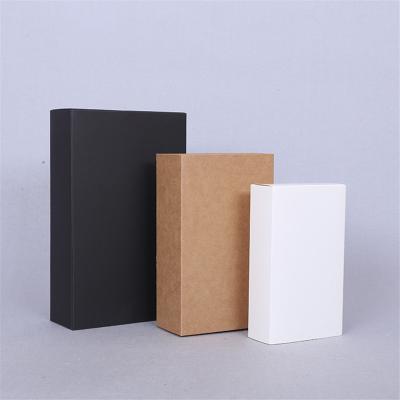 China Handmade Wholesale Custom Retail Kraft Box Small Napkin Paper Box Black White Color for sale