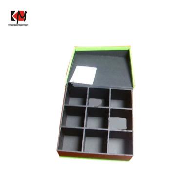 China Recyclable High Quality Rigid Cardboard Gift Packaging Box With Paper Divider for sale