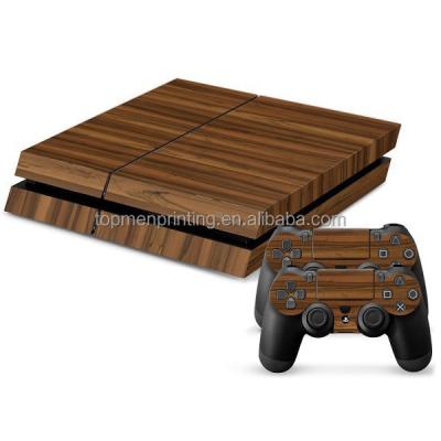 China Wholesale wood grain factory skin sticker for ps4 decal for playstation 4 console controller for sale