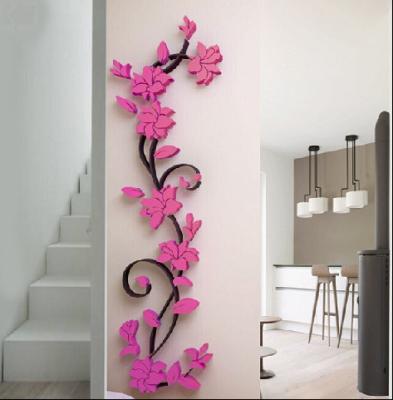 China Wall Decor Wall Light Sticker Designs in Bedroom Wall Decor 3d Wood Wall Sticker for sale