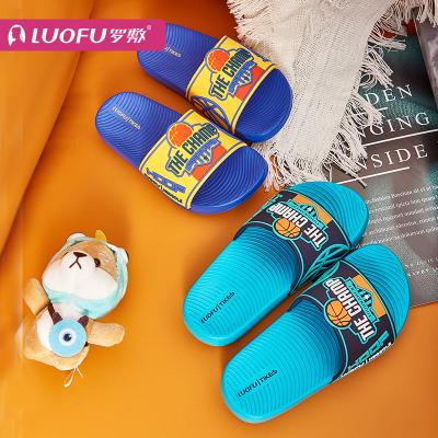 China Round Luofu EVA Children Cartoon Kids Shoes Slide Slippers Kids Shoes for sale