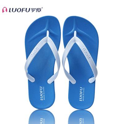 China CUSHIONING Fashion Beach Trend Casual Flip Flops Light Summer Slippers Wholesale Men's Sandals luofu for sale