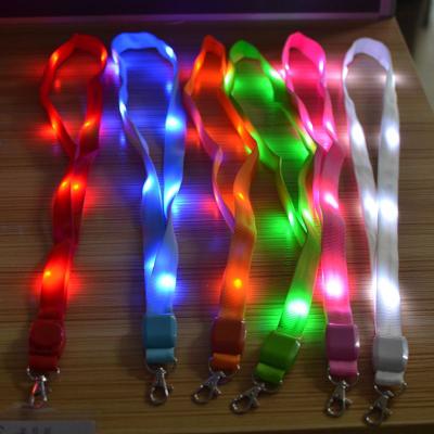 China Custom Made Custom Logo LED Logo LED Lanyard Keychain Designer Lanyards With Promotional Gifts for sale