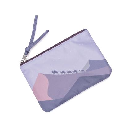 China Fashion promotion small durable makeup bag travel bag ladies cosmetic bag durable zipper zipper flat bag for sale