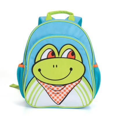 China Waterproof Promotional Cute Frog Babies Backpack Kids School Backpack Bags For Kid School for sale