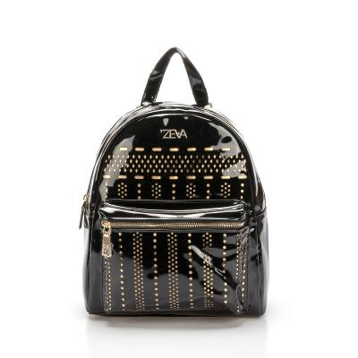 China Hot Selling PU Anti-theft Backpack With Hollow Out Fashion Zipper Custom Girls Backpack for sale