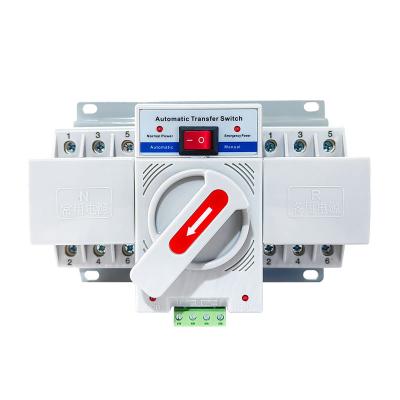 China ATS BEYQ2-63 63A Inverter Electric Transfer Switching 2p 3p 4p 3 Pole Home Use ATS Switch Automatic Transfer 220v BEYQ2-63 for sale