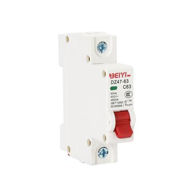 China Mini Circuit Breaker household best price miniature circuit breaker/mcb dz47-63 b40 c16 a din rail mcb pole pole for sale