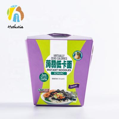 China Low-CARB Slimming Cup Konjac Packing Instant Noodles for sale