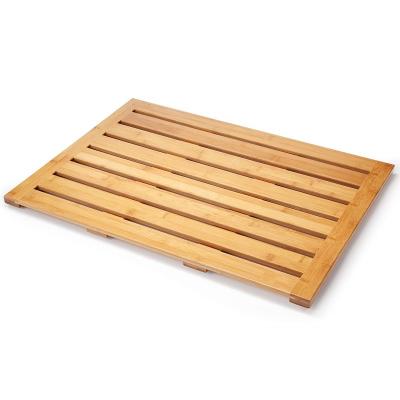 China Simplicity Modern Bamboo Bathroom Floor Non-slip Mat, Environmental Protection Multifunctional Kitchen and Living Room Floor Waterproof Mat for sale