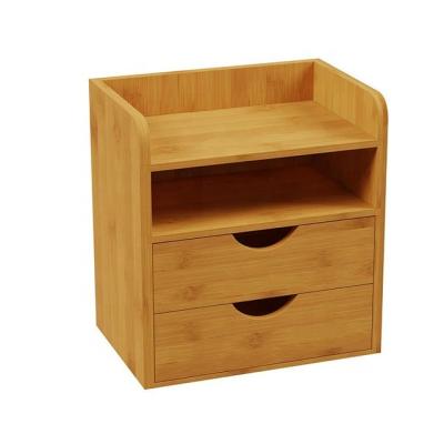 China Modern 100% Natural Bamboo Products Office Storage Box Office Supplies Storage Box for sale