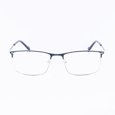 China For Reading Glasses Fashion Glasses Blue Light Blocking Metal Stainless Steel Optical Frames Men Glasses for sale