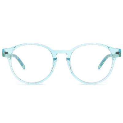 China For Kids Reading Glasses Eyeglasses Frames Sunglasses Round Acetate Optical Glasses For Kids Blue Light Blocking for sale