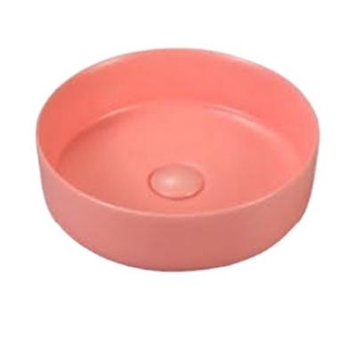 China Modern Oval Shape Multiple Colors Ceramic Golden Color Wash Basin for sale