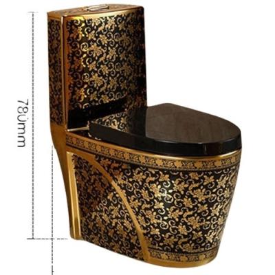 China Cheap Wall Hung Gold One Piece Toilet Professionally Manufactured Modern Ceramic for sale