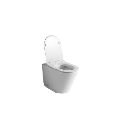 China Lavatory Modern Sanitary Ceramic Bathroom Ware Wall Hanging One Piece Toilet for sale