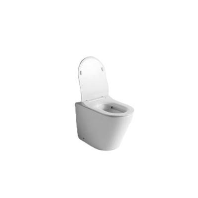 China 2022 Latest Style Modern Floor Standing Toilet One Piece Round Ceramic Bathroom Toilet for sale