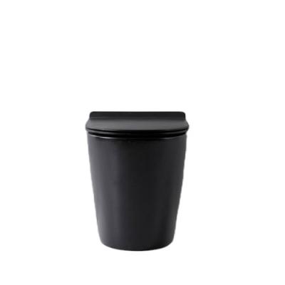 China Modern Design Luxury Sanitary Ware Black Washdown Ceramic Piece Toilet for sale