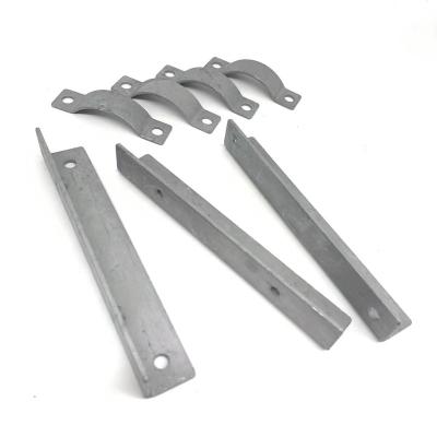 China Carbon Steel Ningbo Factory Hot Dip Galvanizing Metal Stamping Pipe Clamps Pipe Flanges for sale