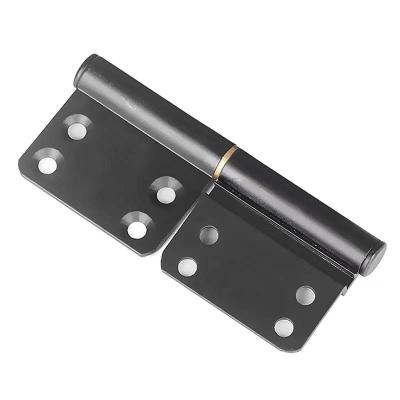 China 4 Inch Kitchen Detachable Door Hinge Industrial Aluminum Black Flag Hinge Door for sale