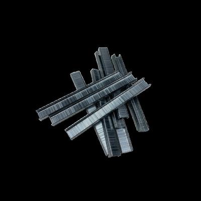 China Iron Wholesale Cheap Metal Iron Galvanized 21ga Sofa Upholstery Air Gun Pins Nails 80 Series Staples For Wood for sale