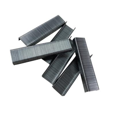 China Industrial DTX Iron Decorate Funiture U Type Fastener Series Standard Nail 13mm P Staple Pneumatic Nail Sofa Staples for sale