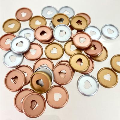 China Rose Gold /Silver Color Painting 24/28/32mm Plastic Disc Ring Rose Gold Silver For Discbound Notebook Mushroom Love Heart Hollow Planner Discs Binding Ring for sale