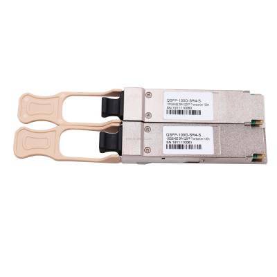 China Compatible Huawei Module Mikrotik 100GBASE-SR4 cis QSFP28 850nm 100m DOM Transceiver of FTTH 100G QSFP28 for sale