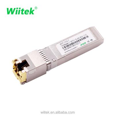 China zte Ethernet SFP-10 G-T Module 10G RJ45 80M Copper Module CE RoHS FCC 10G Compatible Huawei Transceivers for sale