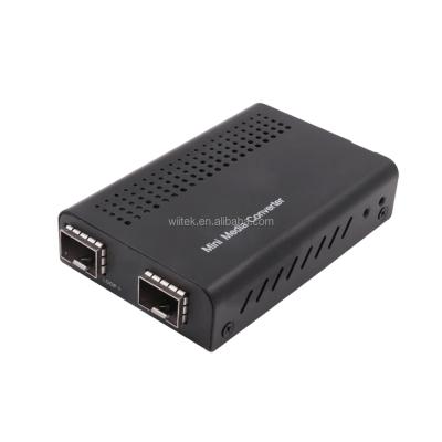 China Mini OEO 10Gbps FTTH/FTTX fiber converter 10G SFP+ to sfp+ media converter for sale