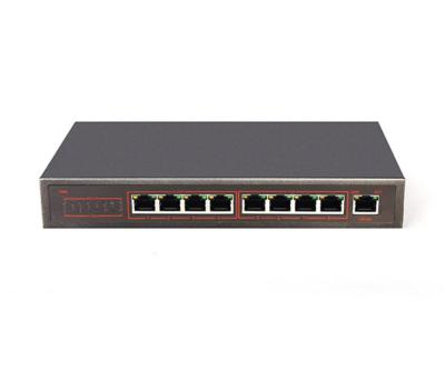 China CATV 9 port reverse power supply POE power switch provides 1 uplinking port and 8 power 100 mb ports for sale