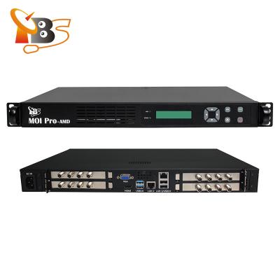 China TBS ME Pro AMD Professional HD IPTV Streaming Linux Server 16 DVB-T2 Frequencies To IP Gateway TBS2951+6205x4 for sale