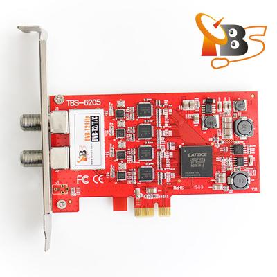 China TBS6205 DVB-T2/T/C Quad TV Tuner PCIe Card For Watching TBS6205 SD And UK Freeview HD Channels for sale