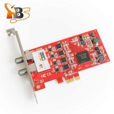 China TBS6205 DVB-T2/T/C Quad TV Tuner PCIe Card For Watching TBS6205 SD And UK Freeview HD Channels for sale