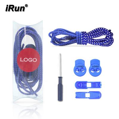 China Round Lazi Laces Easy Laces Printing Custom Logo Lock Laces Reflective Laces Customized Package for sale