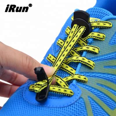 China Easier Flat Irun Tying No Tie Locks Reflective Fixed Flat Lace Lock On Shoes for sale