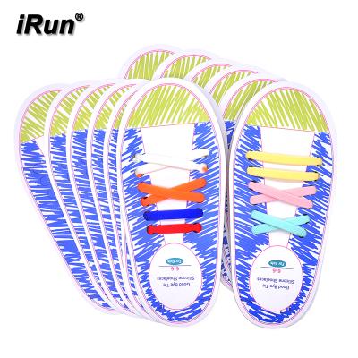 China Cheap Flat Irun Elastic No Tie Flat Laces Silicone Laces With Fast Shipping / Fast Shipping Kids Silicone Laces for sale