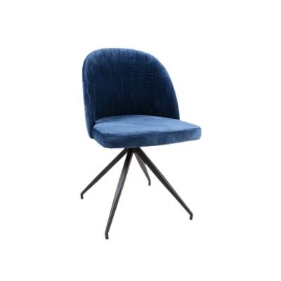 China Modern Morden Fancy Design Fabric Powder Coating Frame Swivel Dining Chair for sale