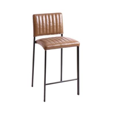 China Modern Designed Modern Metal Frame PU Leather Bar Chair for sale