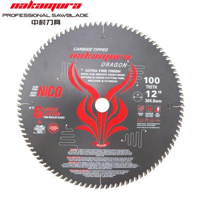 China Casting 100 Tooth Long Life Precision Cutting Plywood / PLYWOOD Carbide Tilted TCT Saw Blade for sale