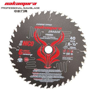 China For Cutting Wood/Plywood 40 Teeth 165mm Machine Tools Circular Saw Blade For Plywood Wood Cutting for sale