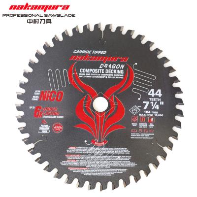 China Spindle 184mm Dia High Quality Woodworking Saw Blade 15.88mm CTT Carbide Circular Saw Blade for sale