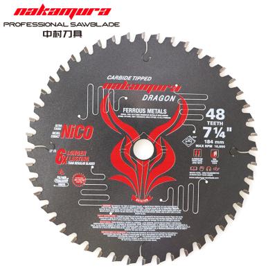 China China supplier FERROUS METAL carbide tipped TCT circular saw blade for ferrous metal cutting for sale