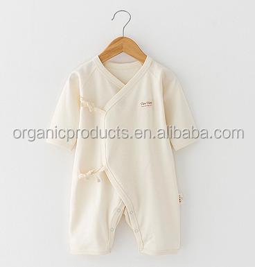 China 100% organic cotton soft and oeko tex healthy baby wear 100% organic cotton baby romper for sale