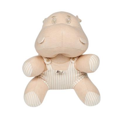 China Eco-friendy Eco-friendy Organic Natural Cotton Hippo Baby Toy Colorful Cute Kid for sale