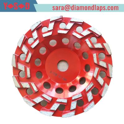 China S Type Segmented Diamond Grinding Cup Wheel Concrete Cup Diamond Wheel en venta